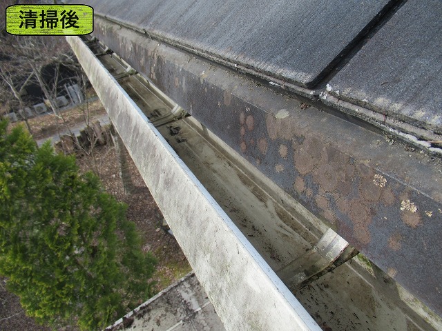 山中湖村　雨樋清掃